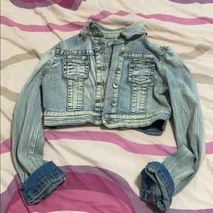 Washed out look garage Jean jacket